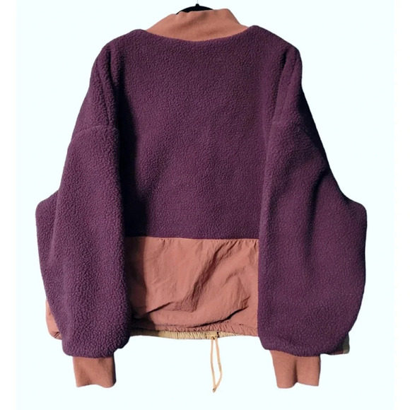 Fabletics Mallory Fleece Pullover Color block Jacket Size 3X - Picture 5 of 11
